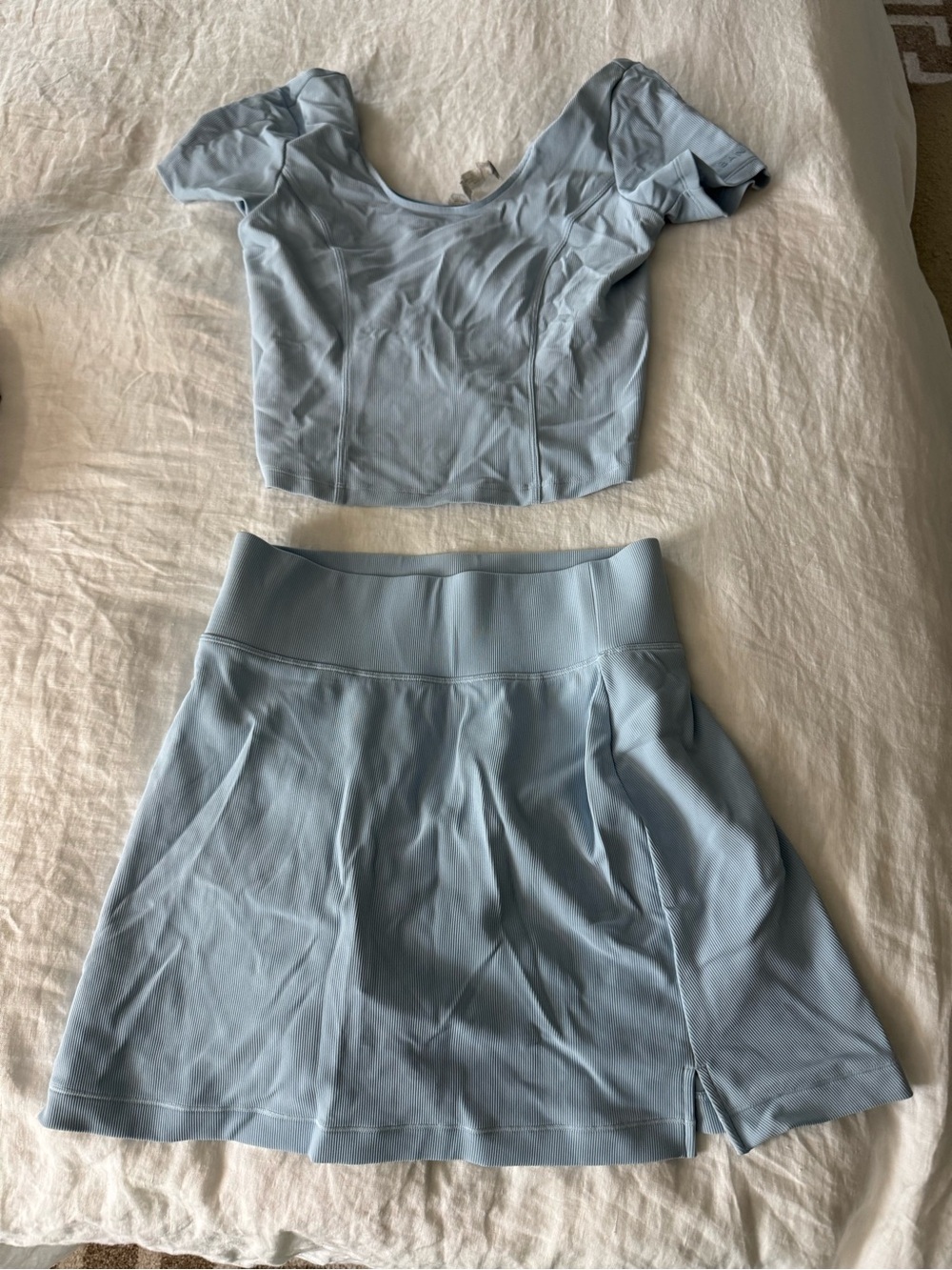 Bandier Blue Skort and Top Set